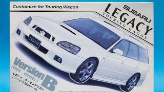 Fujimi 124 Subaru Legacy Touring Wagon Model Kit Review [upl. by Allenotna]