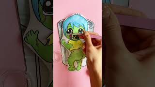 Joy Inside Out 2 Squishy Paper  Pop The Pimples Joy Zombie  Ghes Handmade [upl. by Rusel]