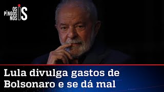 Dados mostram que Lula gastou quase o dobro de Bolsonaro no cartão corporativo [upl. by Ardried392]