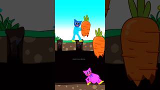 Huggy eats a carrot of wuggy real story explained animation shortstreanding [upl. by Zane528]