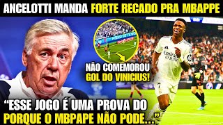 🚨 EITA Olha o SHOW DO VINI HOJE que FEZ O ANCELOTTI MANDAR FORTE RECADO AO MBAPPE [upl. by Akinnor]