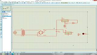 SIMULACIÓN de FUENTE de ALIMENTACIÓN con TRANSFORMADOR y DOS SALIDAS VARIABLE y CONSTANTE proteus [upl. by Nived]