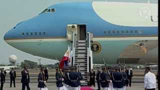 Obama arrives in Manila [upl. by Eniahs]