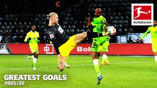 The Most EPIC Goals in 202122 • Lewandowski Haaland amp Co [upl. by Amarette]