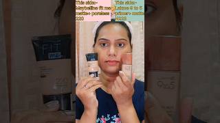 Comparison between Maybelline fit me foundation 220 vs Lakme 9 to 5 foundation [upl. by Teevens]