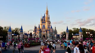 Magic Kingdom 2023 Evening Walkthrough Tour in 4K  Walt Disney World Orlando Florida February 2023 [upl. by Ahsurej]