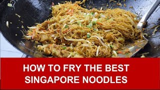 How to fry the best Singapore noodles rice vermicelli [upl. by Aeel786]