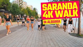 Saranda Promenade  Summer Walk  4K [upl. by Georgine]