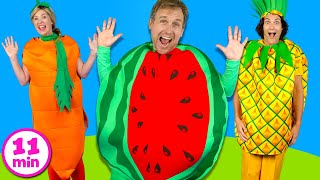 Yummy Fruits and Vegetables  Kids Songs Collection [upl. by Cleasta]