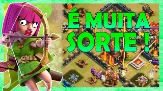 É MUITA SORTE   AS ARQUEIRAS QUE SALVARAM A PÁTRIA Clash Of Clans [upl. by Caldwell]