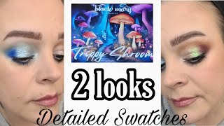 TRIPPY SHROOM  Black Moxy Cosmetics  2 looks makeuptutorial [upl. by Macnamara]