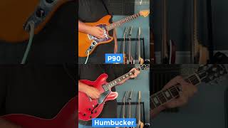 P90 vs Humbucker guitar guitargear guitarlesson guitartab guitarcover guitarist music [upl. by Nyrhtac]