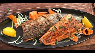 Pan Fry Trout Fillets  crispy without flour  Christine Cushing [upl. by Sevy]