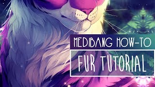 How to PAINT FUR  TUTORIAL  Medibang Paint Pro [upl. by Tena]