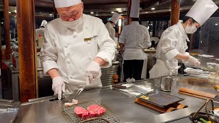 430 Wagyu Dinner in Tokyo  Teppanyaki in Japan [upl. by Anned]