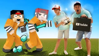 Jason and Alex protect Diamond YouTube Play Button  Minecraft Animation [upl. by Carlos]