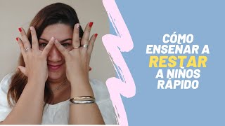 Aprendiendo a RESTAR para NIÑOS EN 3 PASOS 🤗 [upl. by Eiramanna]