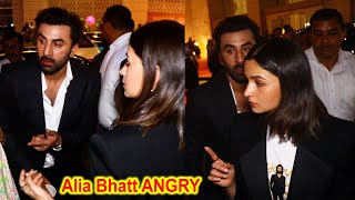 Alia Bhatt ANGRY Moment with Ranbir Kapoor At Animal Movie Screening [upl. by Drahcir]