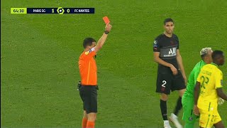 Keylor Navas RED CARD Vs Nantes 🟥 [upl. by Catie]