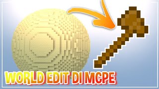 CARA MEMASANG WORLD EDIT DI MCPE SEPERTI DI MCPC  ADDON WORLD EDIT TERBARU MCPE 12050 [upl. by Henrieta]