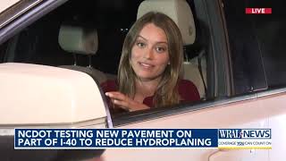 New method to reduce hydroplaning will start in Johnston County [upl. by Akinorev122]