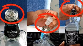 How To Remove Bottles Stopper or Nozzle For Using Pourer  Refill Drinks  Important For Bartender [upl. by Enyaht]