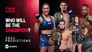 2024 UFC Champion Predictions Jon Jones Alexa Grasso Makhachev Tatiana Suarez who will it be 👀 [upl. by Deer21]