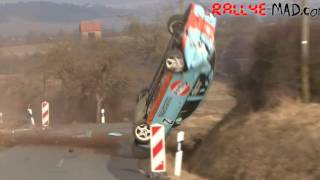 RallyeMADcom Closeups Massive Crash Mitsubishi Lancer HD [upl. by Niehaus]