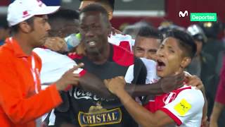 Perú 1  1 Colombia Así fue el momento exacto de la clasificación al repechaje [upl. by Aita487]