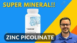 Zinc Picolinate Review by Thorne  The Super Mineral and Supplement for you overall Health [upl. by Enaffit]