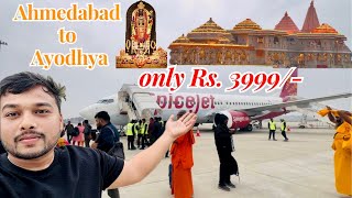 Ahmedabad to Ayodhya By flight  Gujarat to Ayodhya Flights  Shree Ram Mandir Ayodhya [upl. by Annotahs978]