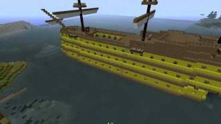 HMS Victory broadside MINECRAFT PC [upl. by Nedak]