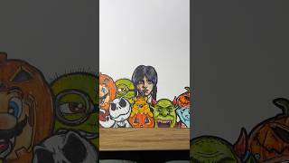 Halloween Cartoon Characters l Part14 shorts wednesday halloween [upl. by Noevad]