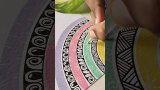 Draw an easy mandala with me 🎨🌈 art shorts colors drawing pastel [upl. by Ignazio]