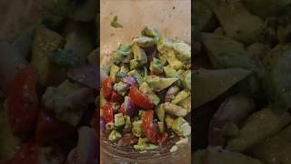 I cant stop eating this Avacado Salad🤤foodhealthysaladcookingshortvideoshortsviralytshorts [upl. by Domel231]