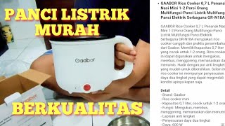 Review GAABOR RICE COOKER  KOMPOR LISTRIK MULTI FUNGSI [upl. by Capon]