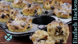 Christstollen Muffins  Mini Christstollen selber backen [upl. by Liddle138]