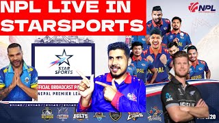 NPL TO BROADCAST IN STAR SPORTS NPL LIVE IN STARSPORTSnepalpremierleague LIVE IN STARSPORTS [upl. by Carolee]