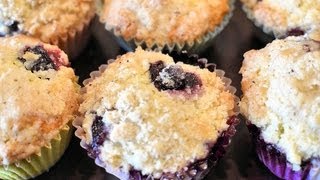 Blueberry Muffin with Streusel Crumb Topping [upl. by Ultun87]