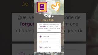 🕊️ L’Orgueil Selon la Bible Le Quizz  Testez Votre Savoir et Apprenez l’Humilité 📖 [upl. by Crispas]