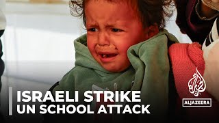 UN school attack Huda Abu Dhaher survives nephew lost in early morning strike [upl. by Conall325]