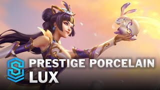 Prestige Porcelain Lux Skin Spotlight  League of Legends [upl. by Eltsirk789]