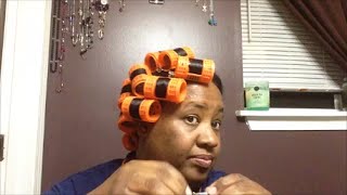 Rollersetting Tips  Magnetic Rollers  Rollerset  Relaxed Texlaxed Hair [upl. by Phaidra]