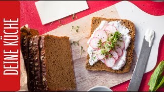 Vollkornbrot mit Radieschenquark  REWE Deine Küche [upl. by Ialda]