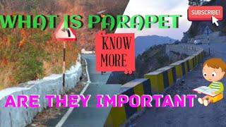 PARAPETS ON ROAD WHAT is parapet Types of PARAPET WORKS OF PARAPETGauravxDatum [upl. by Hetty]