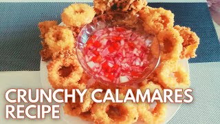 CRUNCHY CALAMARES WITH DIPPING SAUCE RECIPE [upl. by Aseeral507]