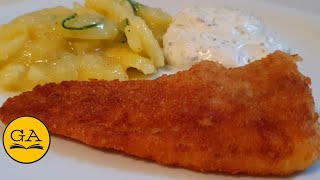 Fischfilet panieren 🐟 Aussen knusprig  Innen saftig [upl. by Catherina]