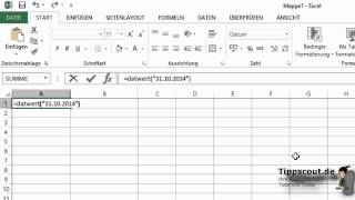 Excel Tage bis zu einem Datum zählen [upl. by Timoteo]