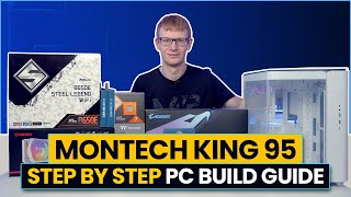 Montech King 95 Build  Step by Step Guide and Case Review [upl. by Lertnahs123]