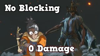 Sekiro Worlds First 0 HitDamage No Blocking Immortal Severance Run [upl. by Hammerskjold]